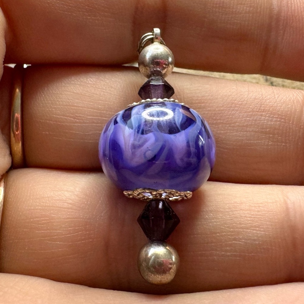 Handcrafted Murano Bead Pendant.